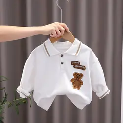 New Autumn Brand Kids Boys T-shirts Kids Spring Clothes Child T-shirt Clothing Costume Long Sleeve Tops Tee 1 2 3 4 5 Years