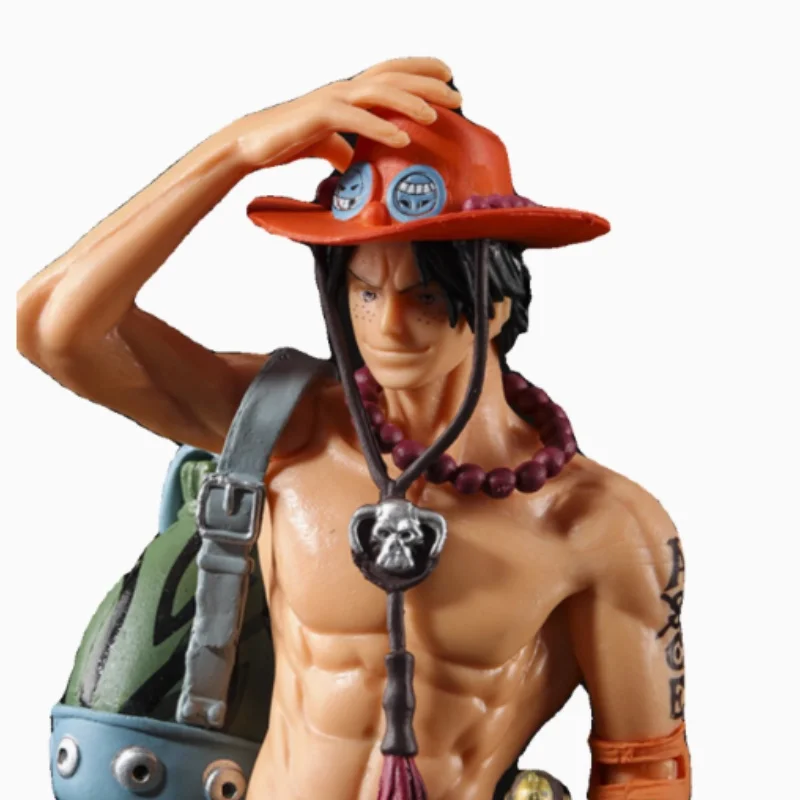 22 cm 230g Bandai One Piece Ace Anime Figurine Rufy Brother Collezione 10th Anniversary Fire Fist Escal D PVC Modello Giocattolo Regalo