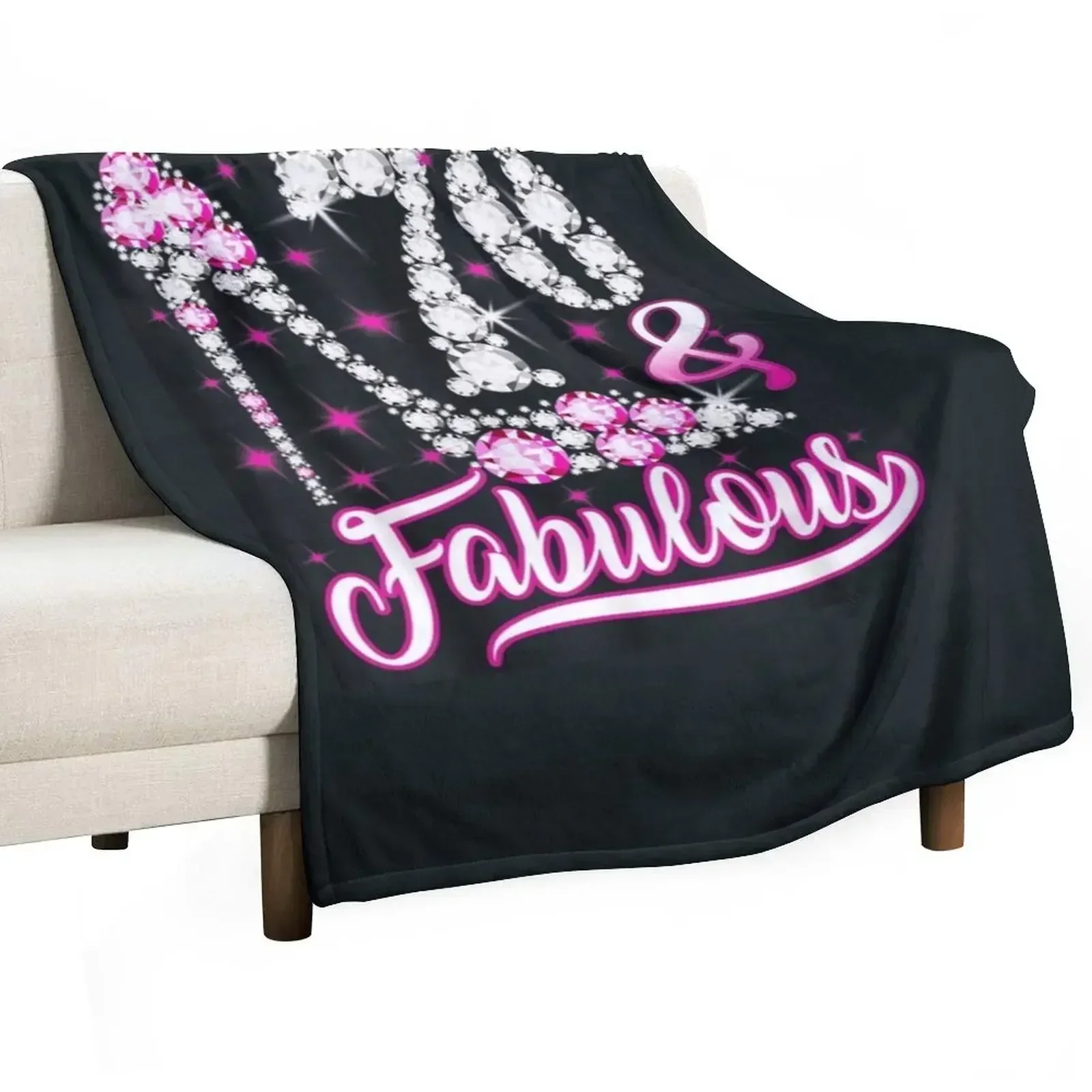 Funny 70 And Fabulous - 70th Birthday Years Ago Gifts Throw Blanket Camping Sofa Throw Blankets