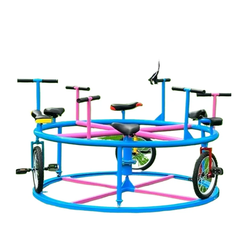 Commercial Children's Outdoor Playground Theme Park Children's Adventure Park Cycling Carousel Equipment