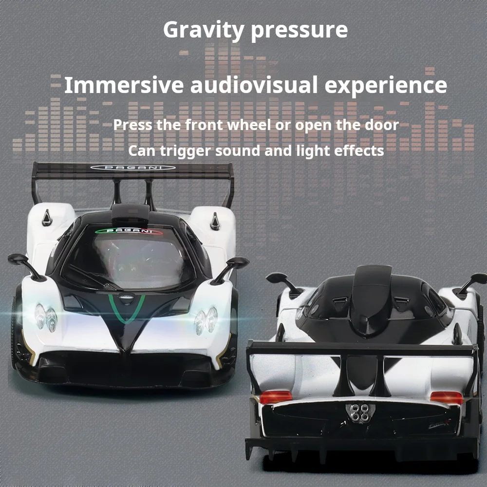 1:32 Officially Licensed Pagani Zonda R God of Wind Exquisite Alloy Simulation Super Sport Car Model Pull Back Kids