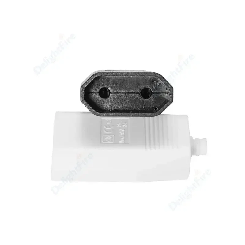EU Standard Male Female Replacement Rewireable Wiring Plug 2 Hole Socket Power Extension Cord Plug Outlet Euro Cable Connector
