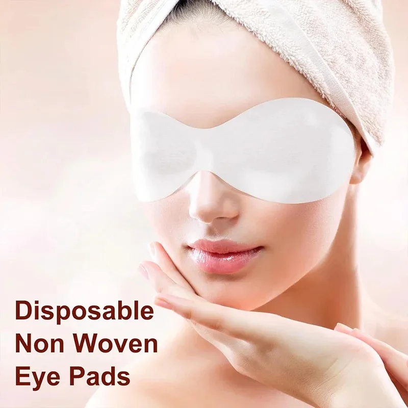 100Pcs Disposable Eye Mask Paper Ultrathin Natural Cotton Patches For DIY Eye Skin Care Moisturizing Sheets SPA Beauty Tools view 5