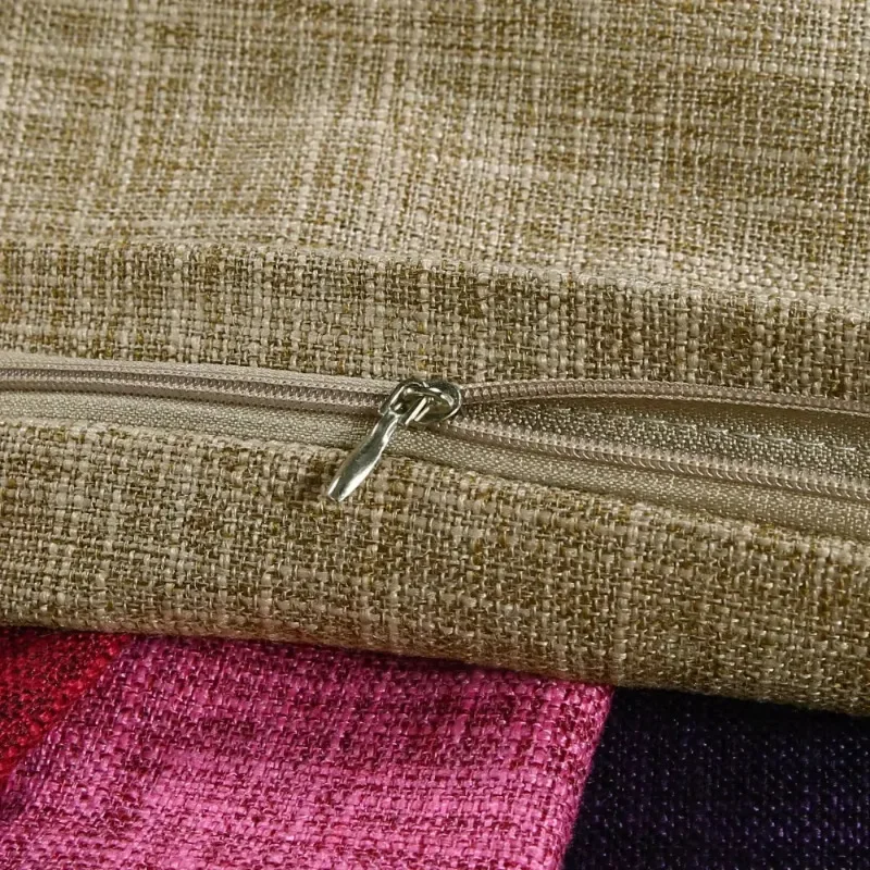 MACT Faux Linen Throw Pillow Cover Home Decorative Pillowcase for Sofa Cafe Modern Solid Color Cushion Cover Square Pillow Case