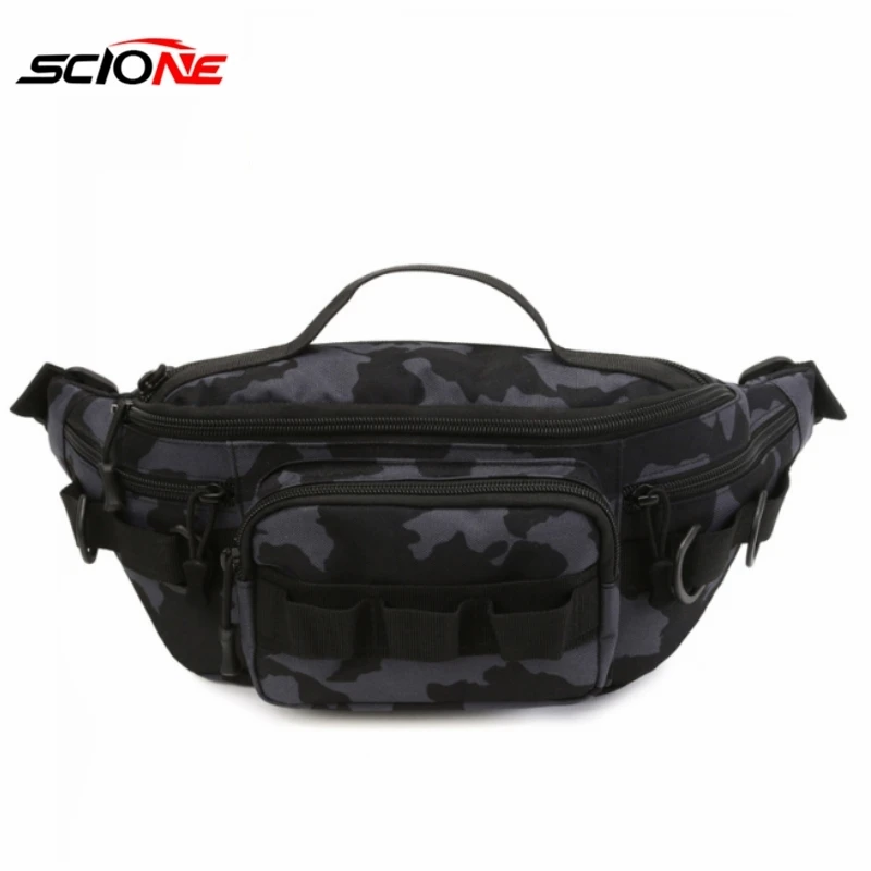 Multifunctional Fishing Lure Bags Chest Waist Pack Men Outdoor Sports Hunting Molle Messenger Bag Man Muti Pocket Travel