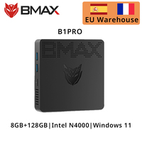 BMAX Mini PC B1PRO Windows 11 Pro 8GB RAM 128GB ROM N4000 Micro Desktop Computer Dual-Band WiFi mini pc HDMI VGA M.2 Slot