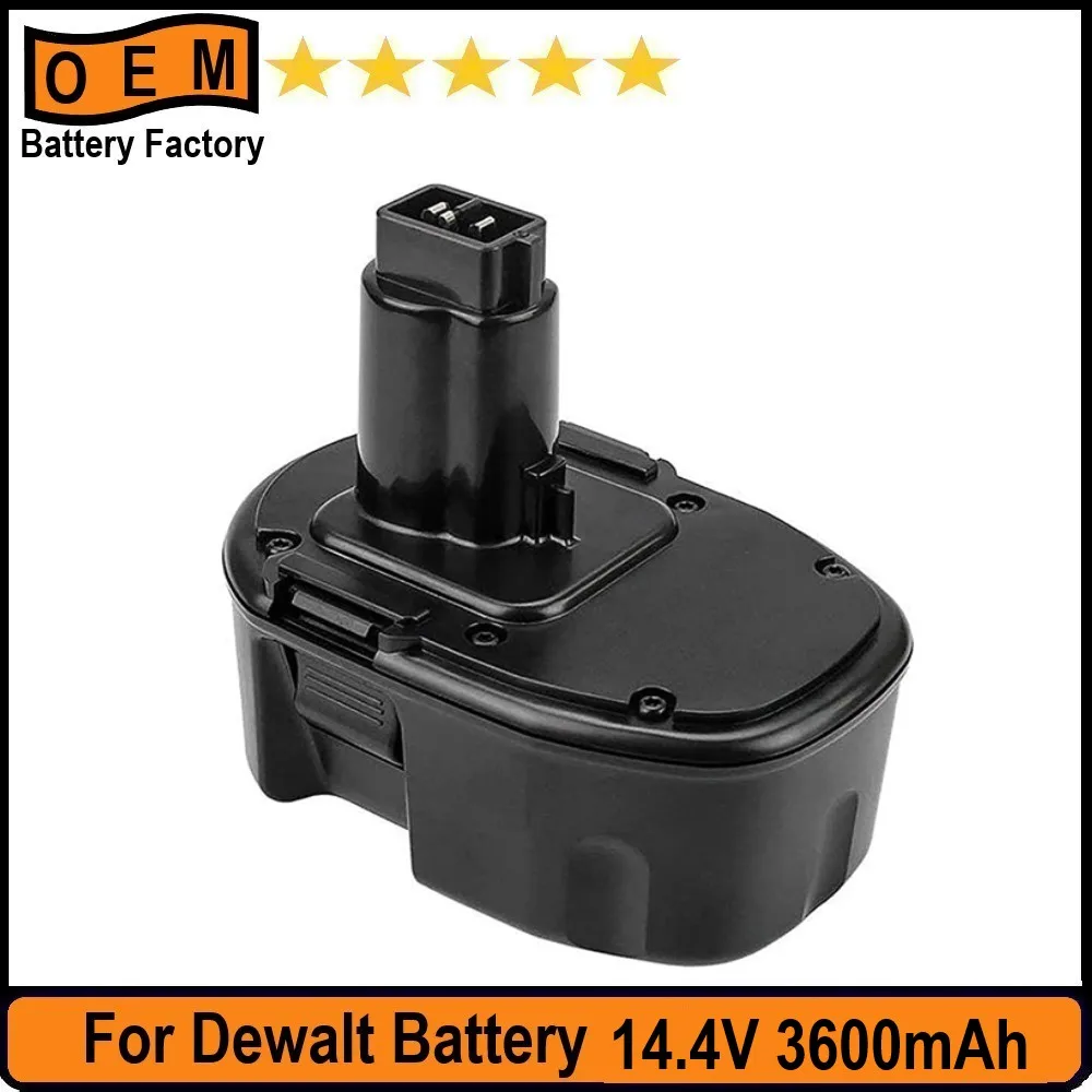 

3600mAh Ni-MH DW9091 Replacement Battery For Dewalt 14.4V XRP Battery DC9091 DC9094 DW9091 DE9091 DE9092 Cordless Power Tools