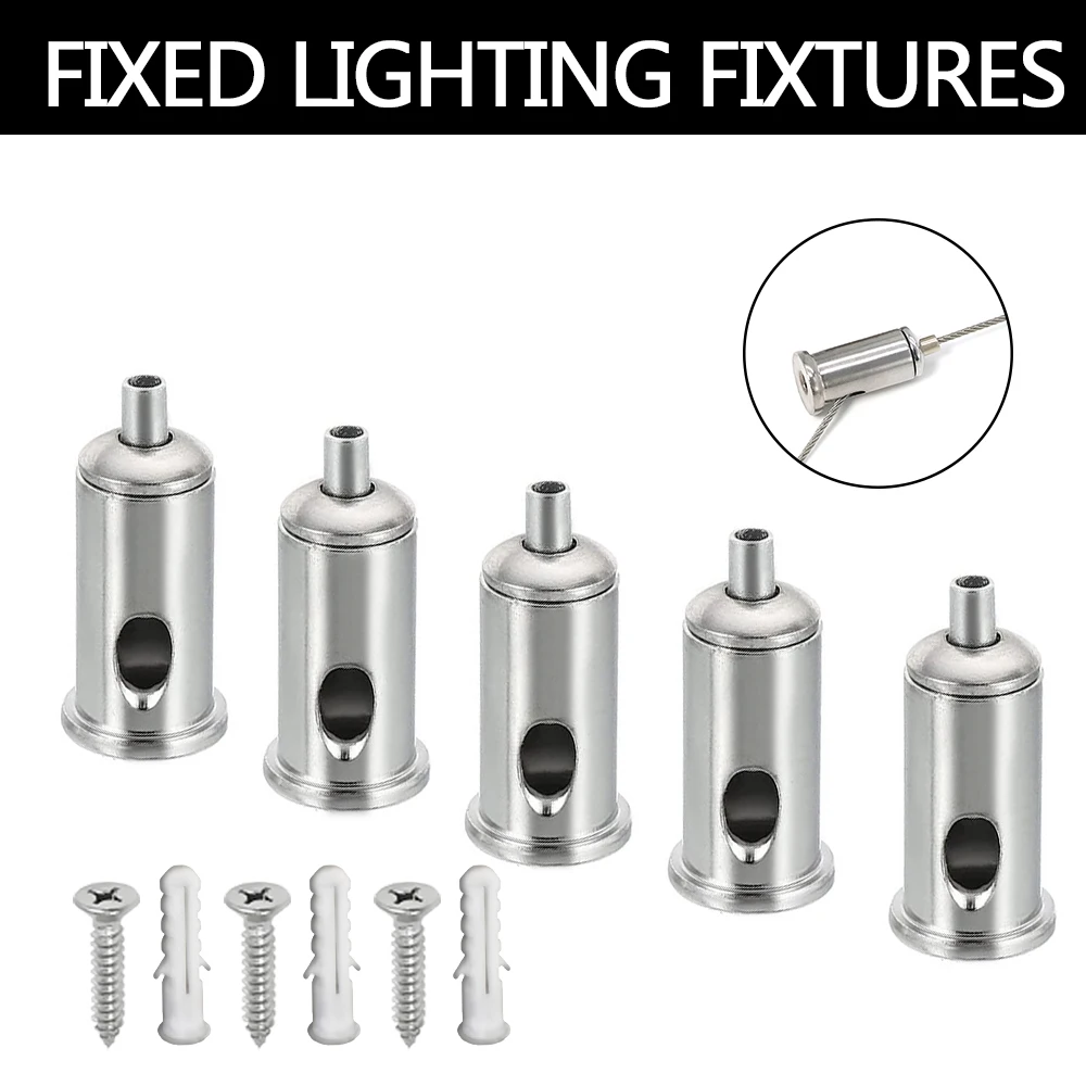 

2-20PCS Adjustable Steel Wire Rope Clamp Cable Clamp DIY Lighting Accessories Pendant Lamp Hardware Accessories Suspension