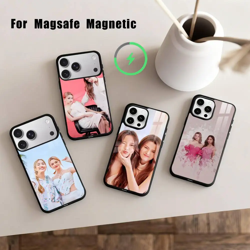 

Чехол Pink Theory F-Freen B-Becky для iPhone 17, 16, 15, 14, 13, 12, 11 Plus, Pro Max, магнитный, для беспроводной зарядки MagSafe