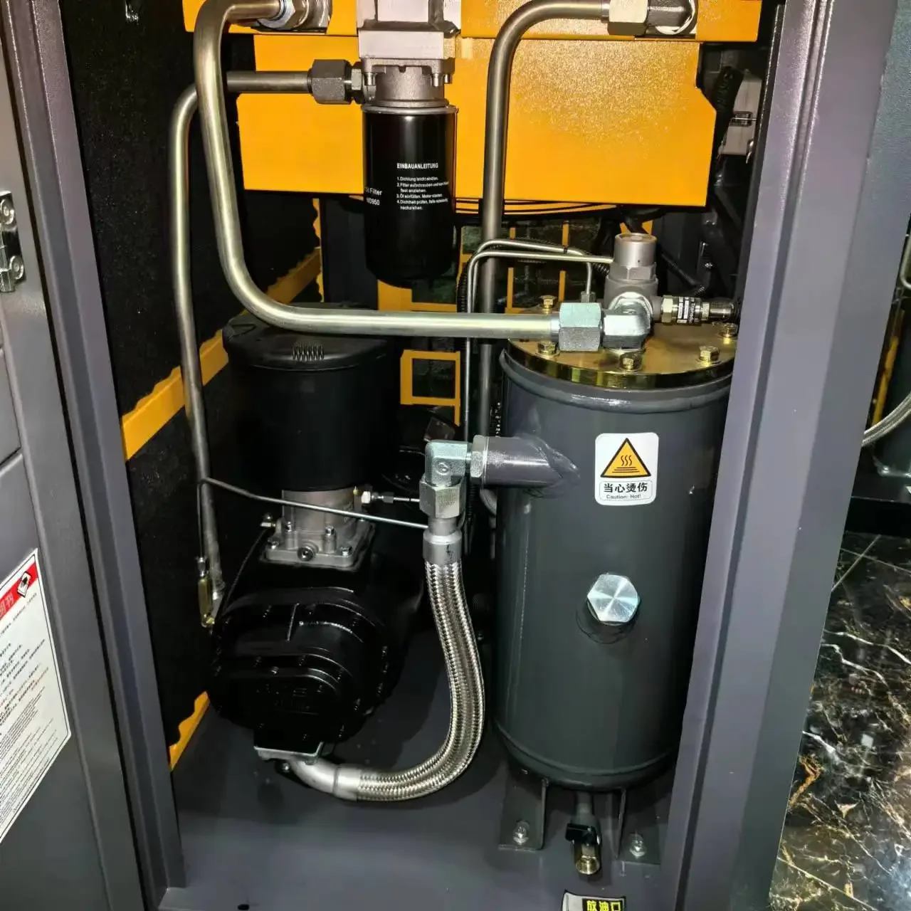 Compressor de ar rotativo econômico do compressor de ar de parafuso fixo 55KW 8bar