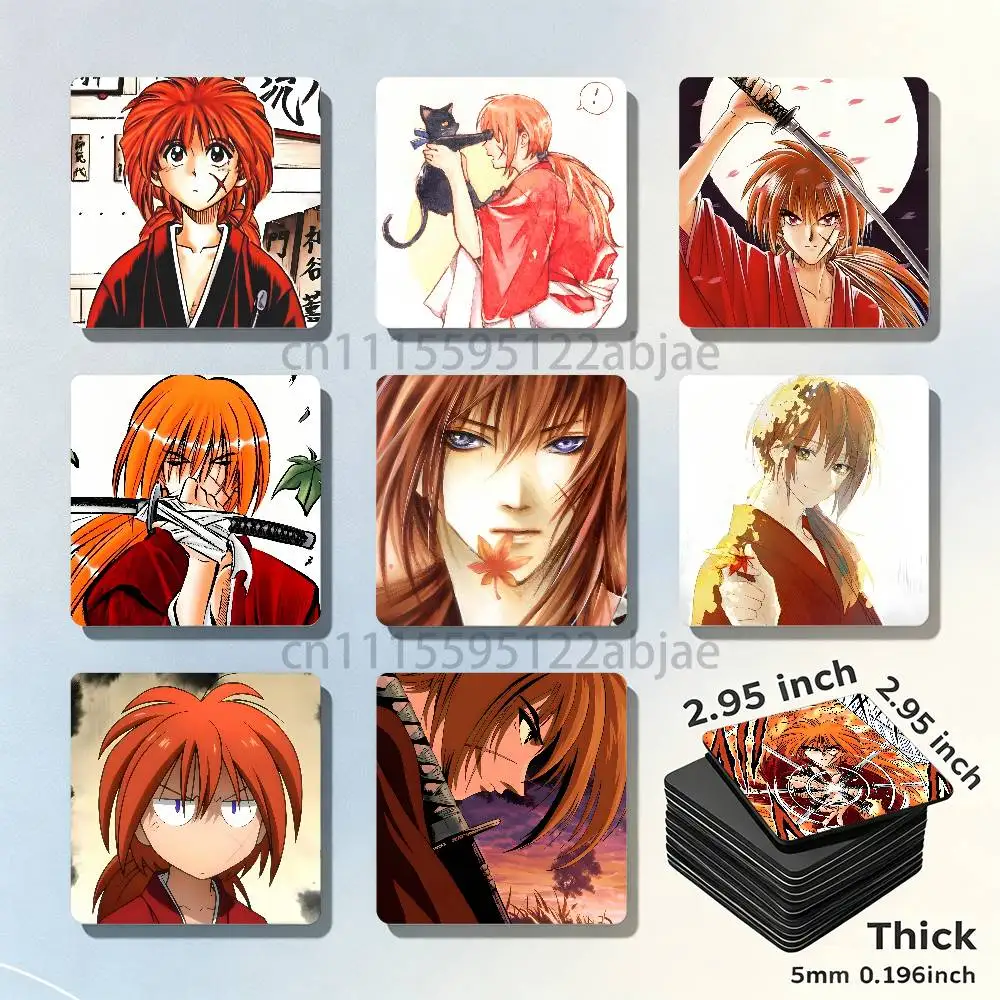 R-Rurouni Kenshin Magnet Refrigerator Fridge Sticker for Home Decor DIY Wall Decor