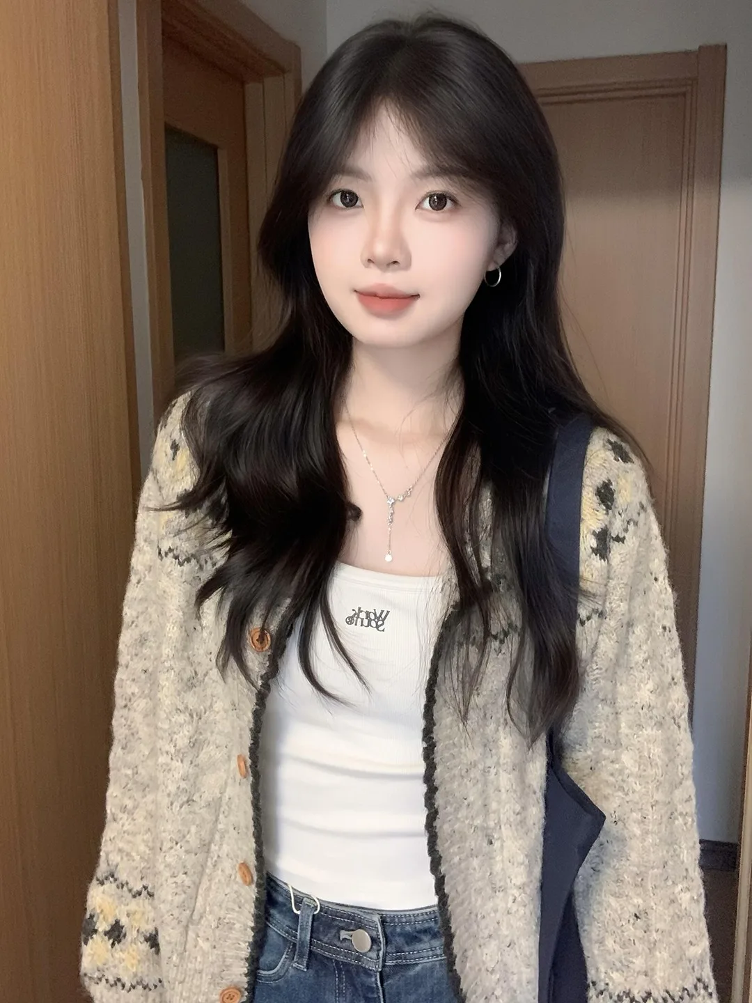 

Ранняя осень, корейский свитер ленивого высокого класса, женский тюжет, осень-зима, новинка 202, мягкая свободная верхняя одежда, вязаный открытый кардиган