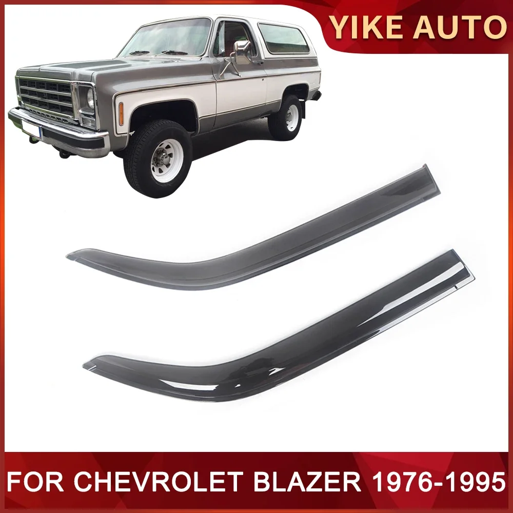 Window Visor for CHEVROLET BLAZER 1976-1995 2019-2022 Weathershield Door Visor Wind Sun Rain Guards Side Window Wind Deflectors