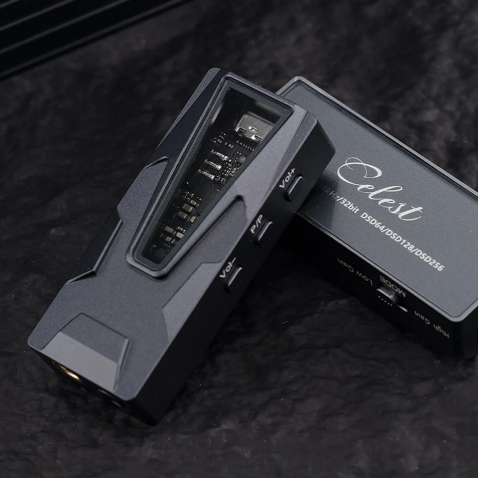Kinera Celest CD--30 Portable USB DAC HiFi Digital Audio Decoder ES9039Q2M Flagship DAC with 3.5mm + 4.4mm plug