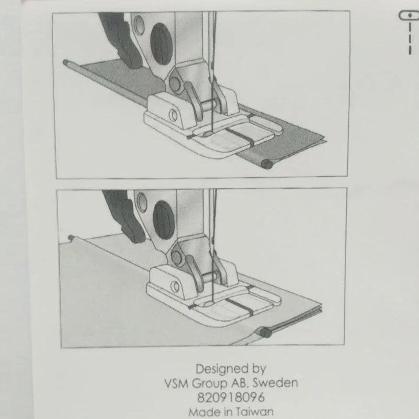 Narrow Piping Foot #820918096 For Pfaff Sewing Machine Model select 4.0, select 4.2, select 1530, select 1536, select 1538