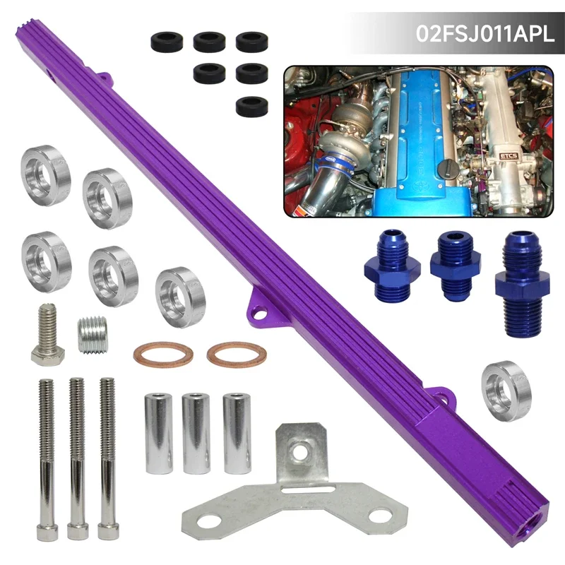 Racing Fuel Rail Kit Fit  For Toyota Supra Aristo JZA80 2JZ 2JZ-GTE MKV JZS 147  Turbo Upgrade 92-02 Black/Blue/Purple