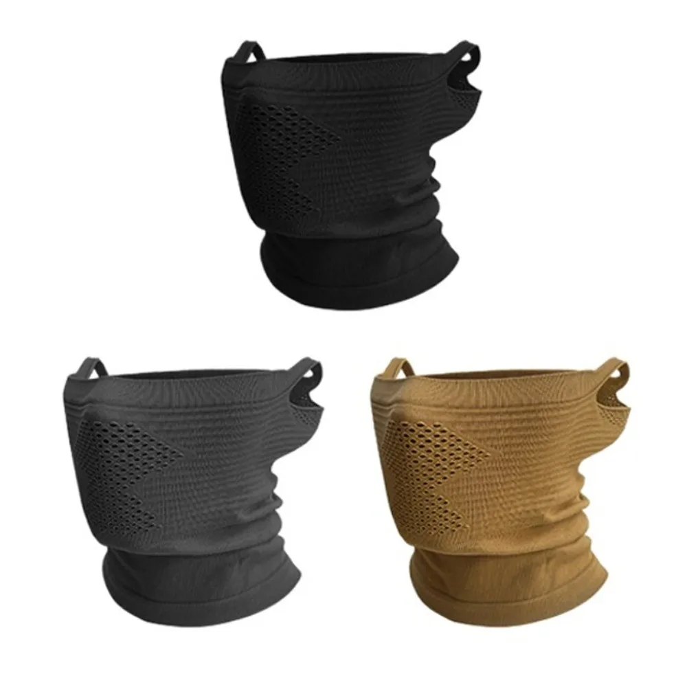 قناع ركوب دافئ لحماية الرقبة، مقاوم للرياح، شبكة مجوفة، غطاء وجه دافئ مريح للتنفس، قناع وجه لركوب الدراجات في الهواء الطلق
