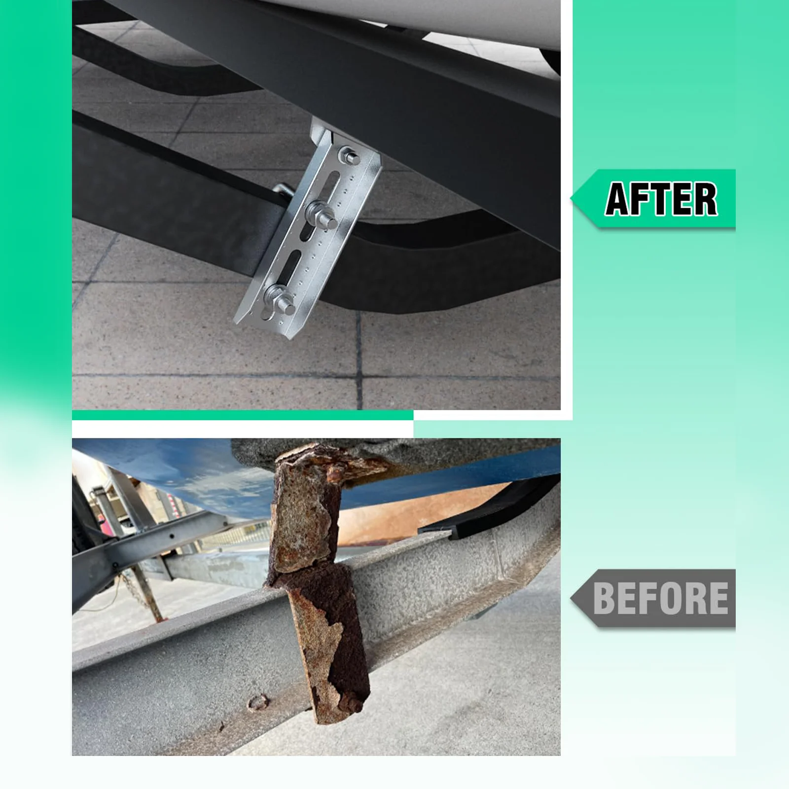Boat Trailer Beam Boat Trailer Double Bracket 4 PCS 8 