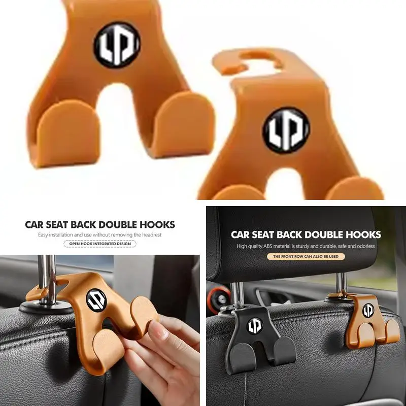 1/2Pcs Multi-Functional Car Seat Headrest Back Hanger Holder Clip Fit for Leapmotor C10 C11 C16 C01 T03 Auto