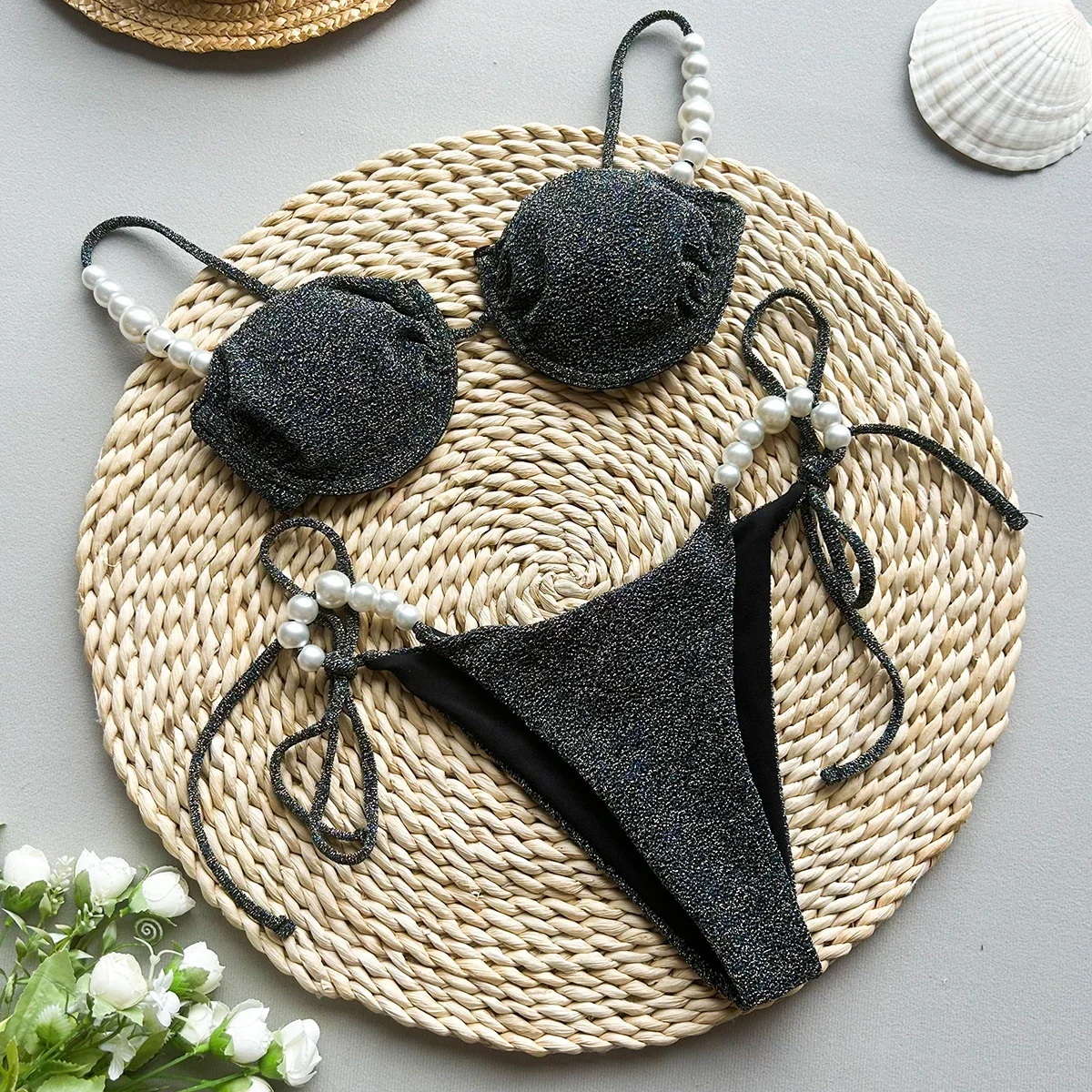 

Push Up Bikinis Sexy Women Swimsuits Female Swimwear 2025 Micro Bikini Set Bathing Suit Swimming Suits Beachwear Shiny Biquini