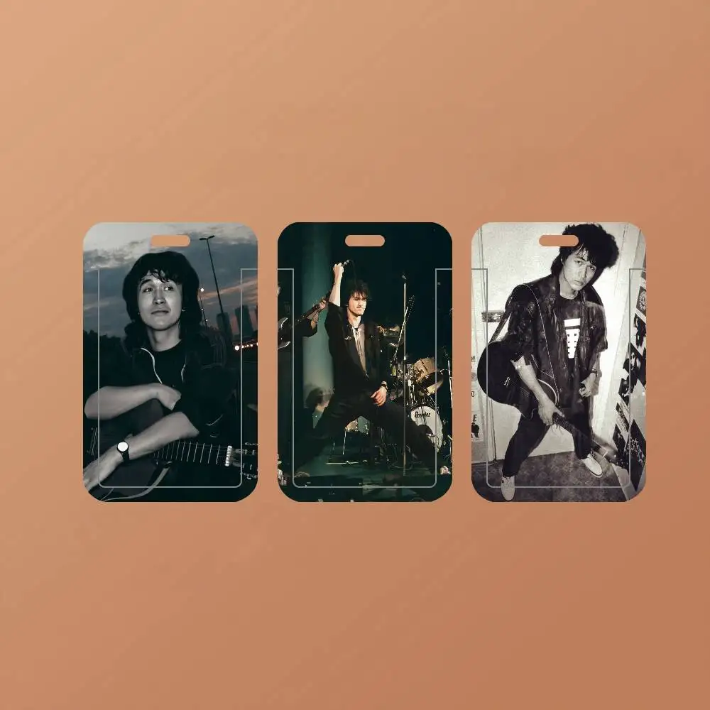 Retro Viktor Tsoi Clear ID Card Holder Lanyard Neck Strap Badge Case Door Credit Card Protector Daily Gift