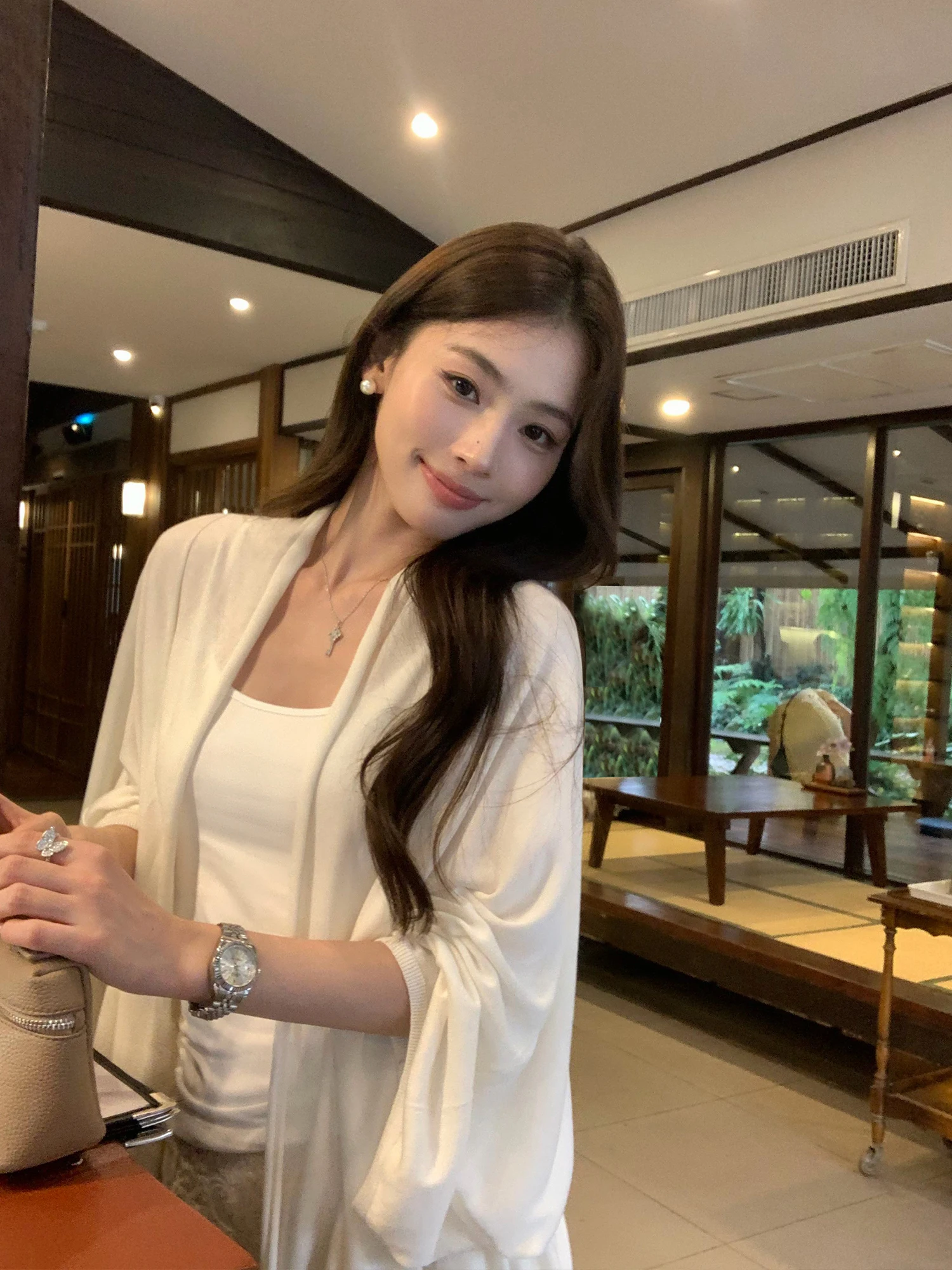 Pusumede Larseel Knitted Open Cardigan Women Loose Lightweight Summer Air Conditioning Shirt Lazy Style Fashion Female Clothes