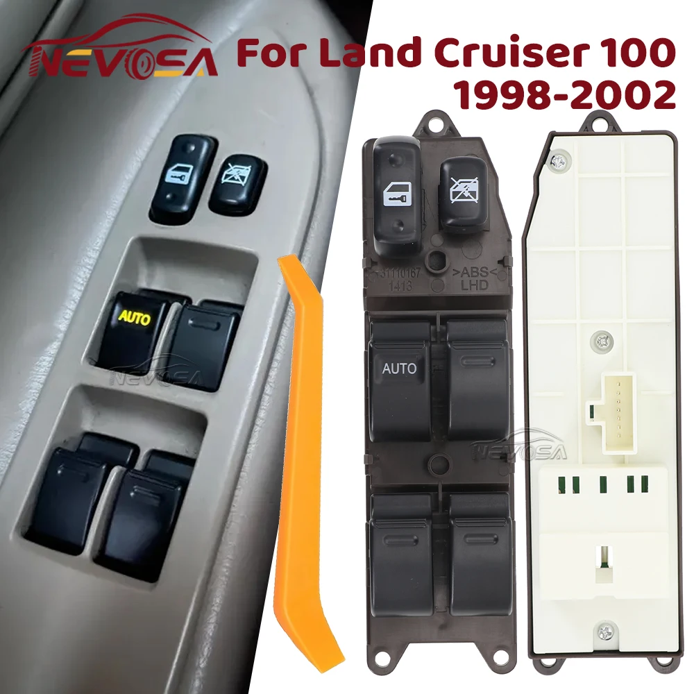 Master Switch For Toyota Land Cruiser 100 DOHC 4.7L 1998 1999 2000 2001 2002 Side Power Window Switch  84820-60130 84820-60120