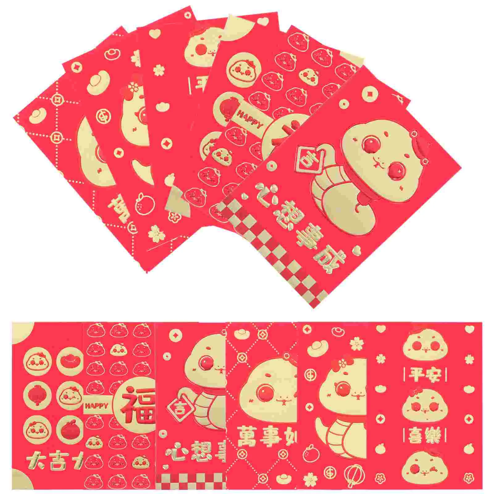 

60 Pcs Wedding Red Envelope Envelopes for Holder Pocket Chinese Lunar Calendar