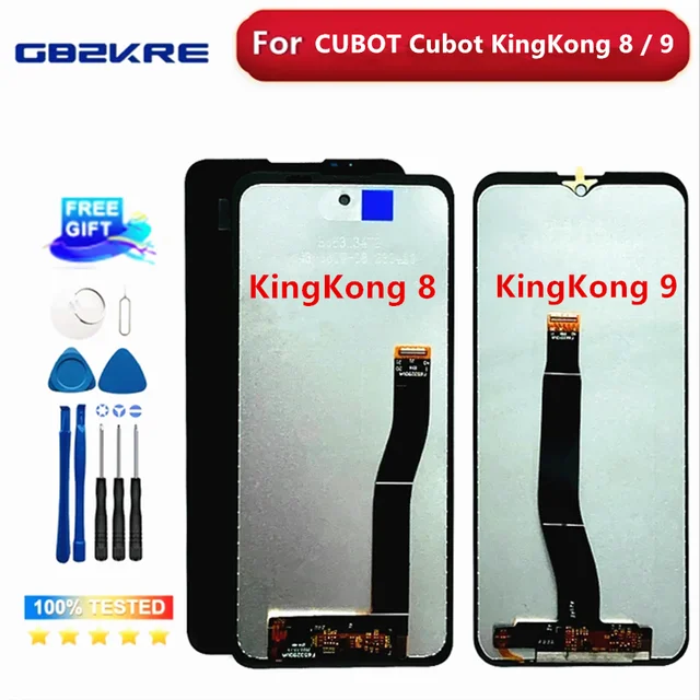 W 100% przetestowane dla Cubot KINGKONG 8 9 9 PRO AV LCD i ekran dotykowy Digitizer Wymiana ekranu wyświetlacza Kingkong9 Kingkong8 Części