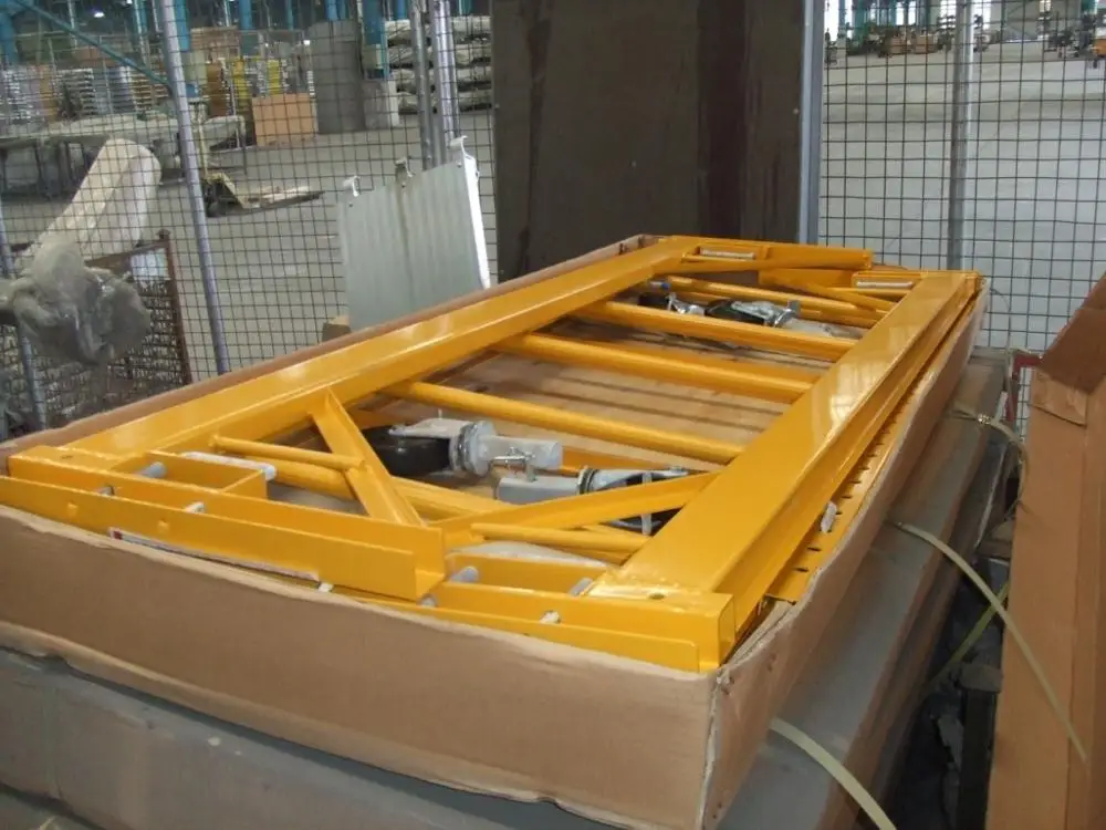 Andaime de aço com rolamento multifuncional com sistema de guarda-corpo ou sem