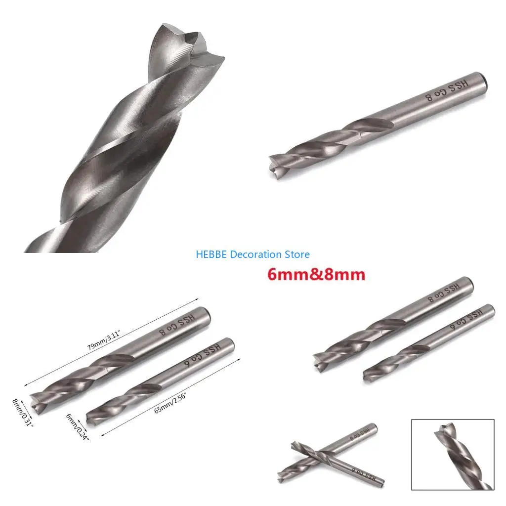 B0KC Accuracy 6mm/8mm Spot Weld Drill Bits More Precise Operation Durable to Use