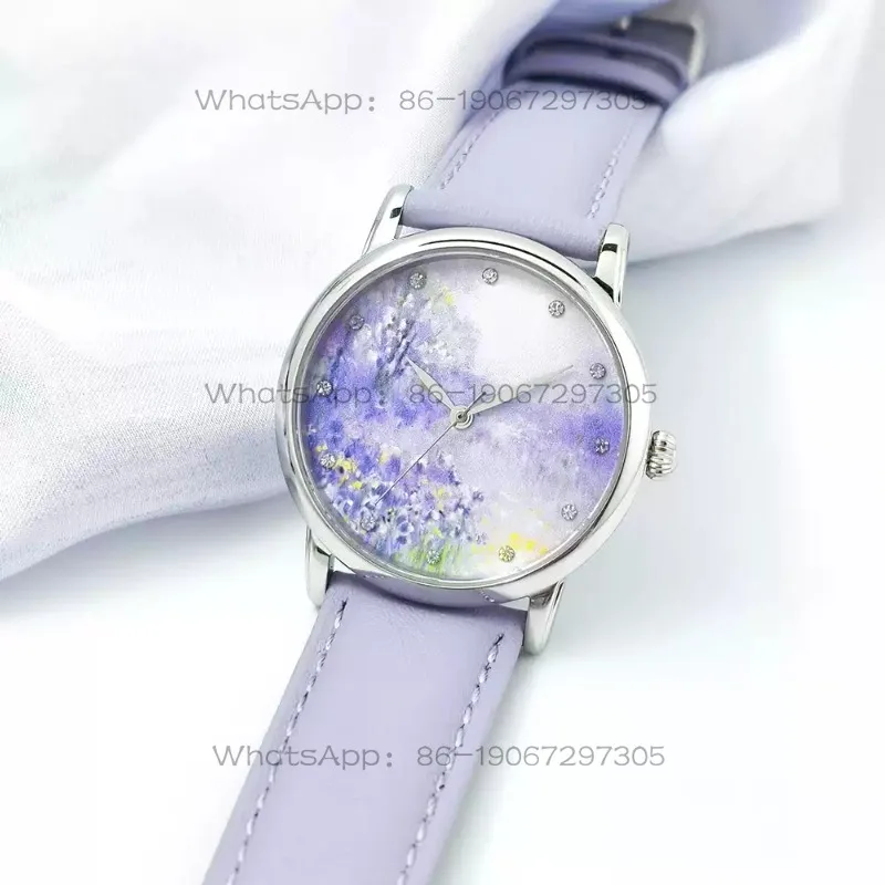 Purple iris INS style super ethereal birthday watch gift for girlfriend