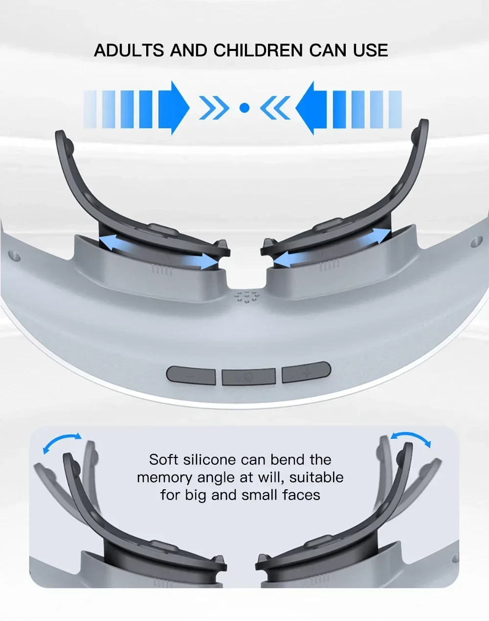 Masajeador ocular inteligente con luz verde Ems, instrumento de entrenamiento de recuperación de visión, protección ocular de acupresión,