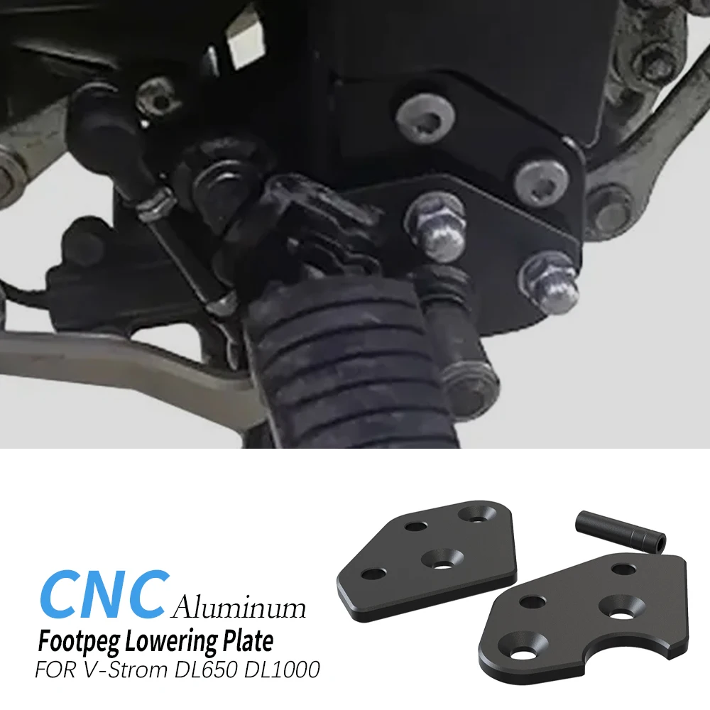 

Driver Pedal Foot Peg Lowering Kits For Suzuki DL650 V-Strom DL 650 DL1000 V-Strom DL 1000 2002 - 2026 Footpeg Lowering Plate