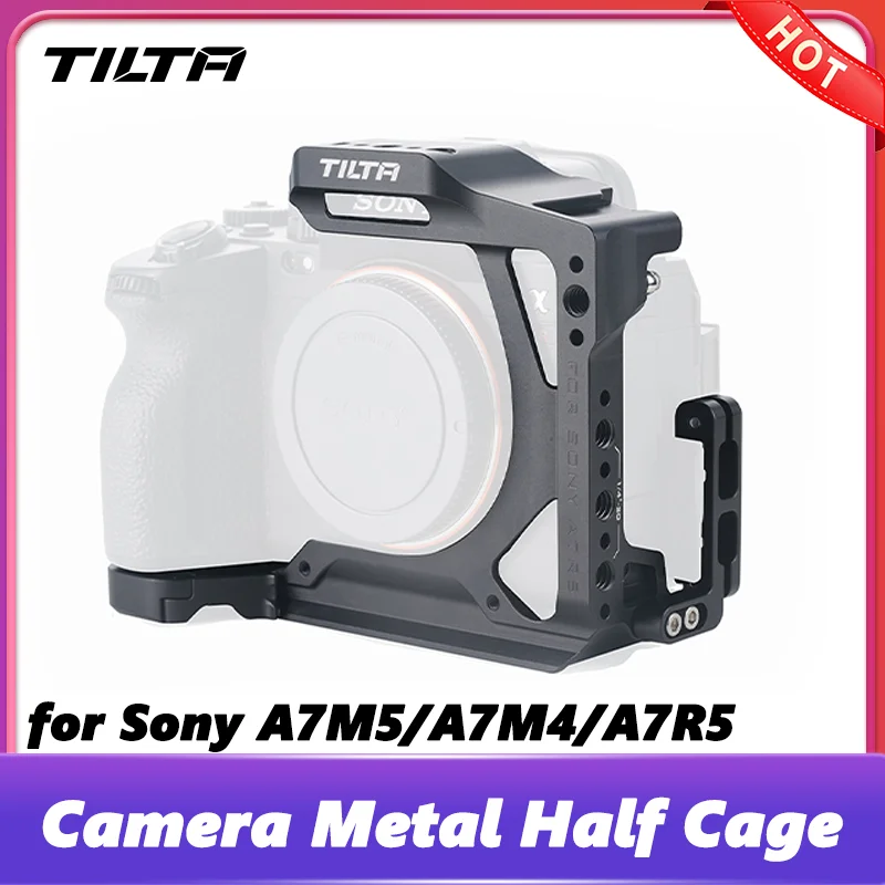 

TILTA Rabbit Cage for Sony A7M5/A7M4/A7R5 Metal Half Cage Expansion Protection Frame,Hand held Cable Clip Base Camera Accessorie
