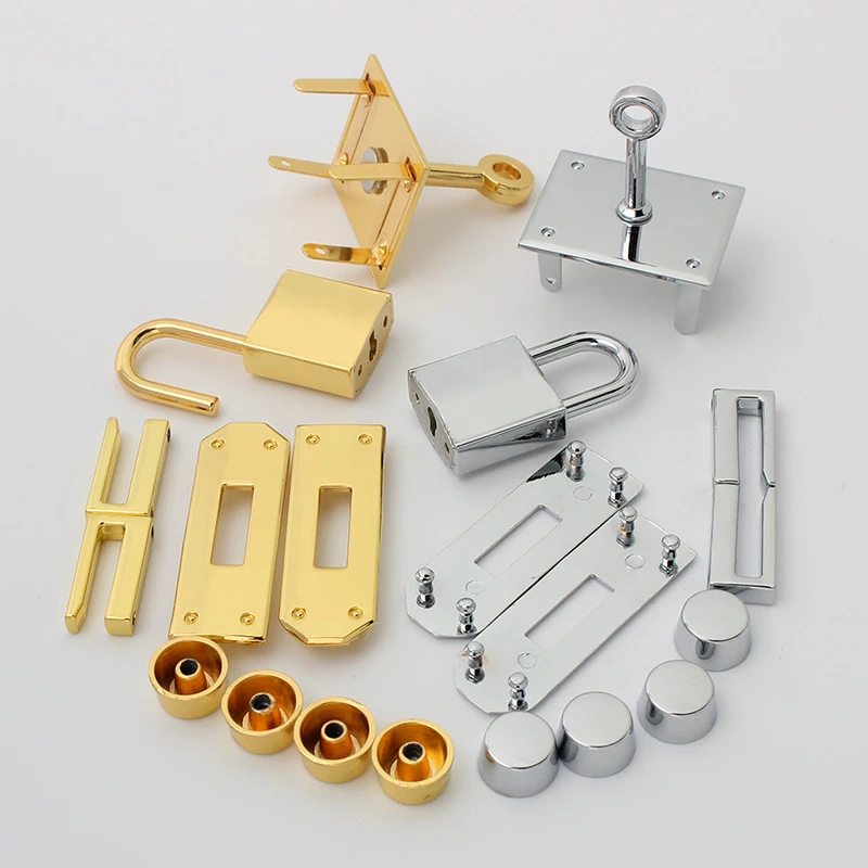 Fashion Metal Bag Locks Clasp Bag Lcok Set For Handbags Purse Tote Closures Snap Clasps DIY Craft Hardware Case Bag Accessories