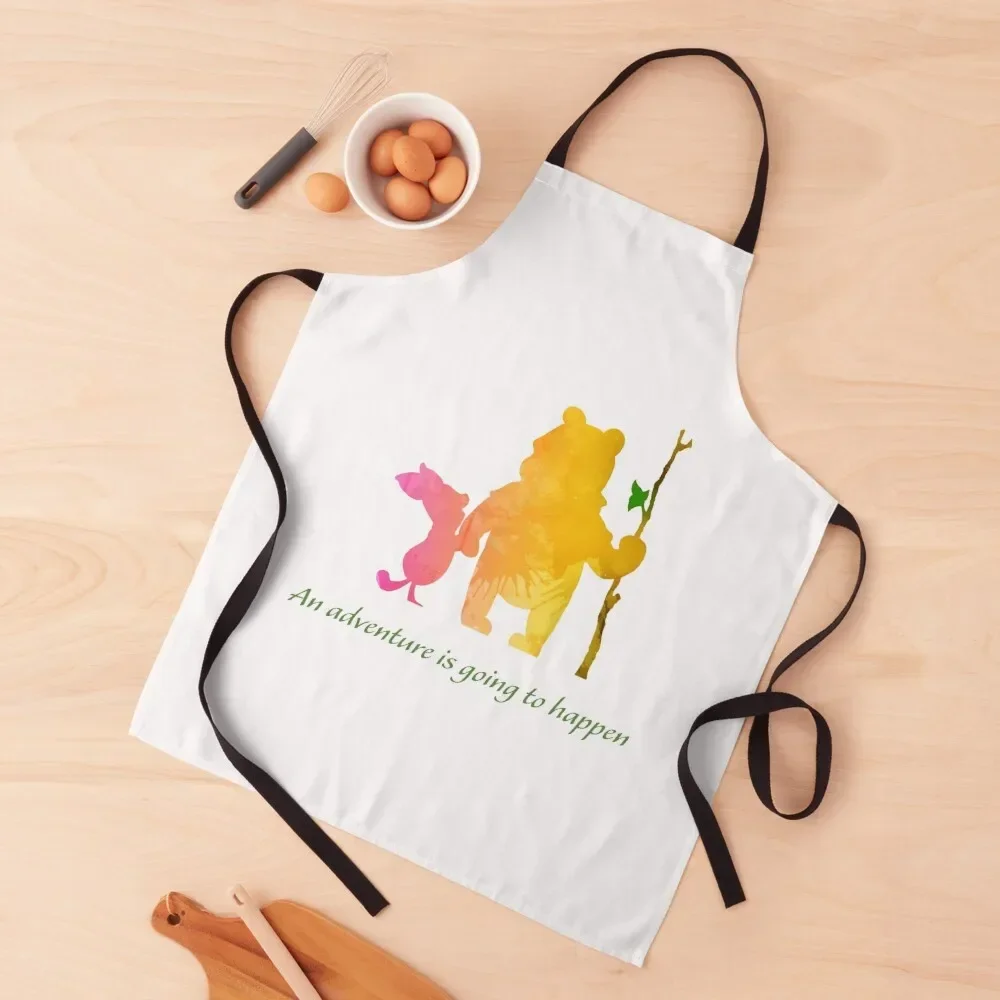 An adventure is going to happen Inspired Silhouette Apron Christmas gift Nursing chef for man Apron