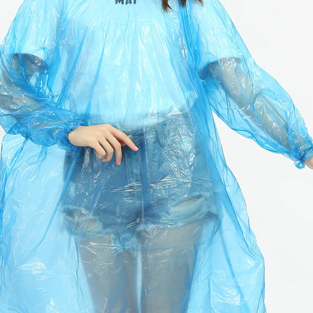 5 Pcs Isolation Clothes Gown Rain Poncho Waterproof Raincoat Long Rainwear Child