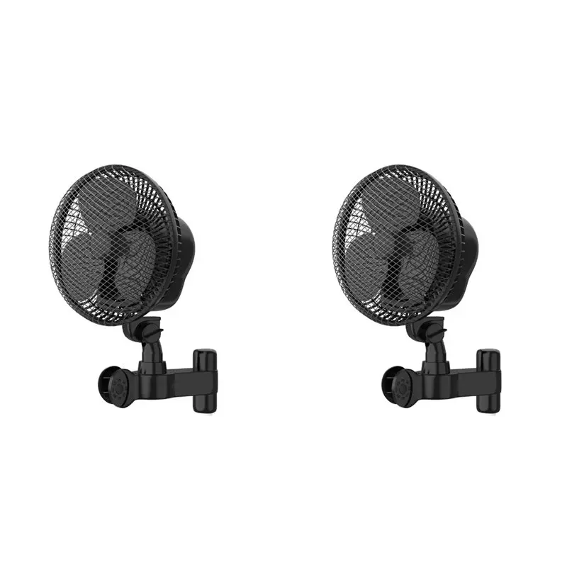 24-Hour Delivery 2X Grow Tent Clip Fan 6In With Long-Life EC Motor 2 Dynamic Wind Speed For Hydroponics Circulation Cooling EU P