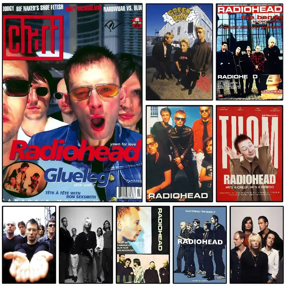 Rock Band R-Radiohead Poster Art With Prints Home Bedroom Li