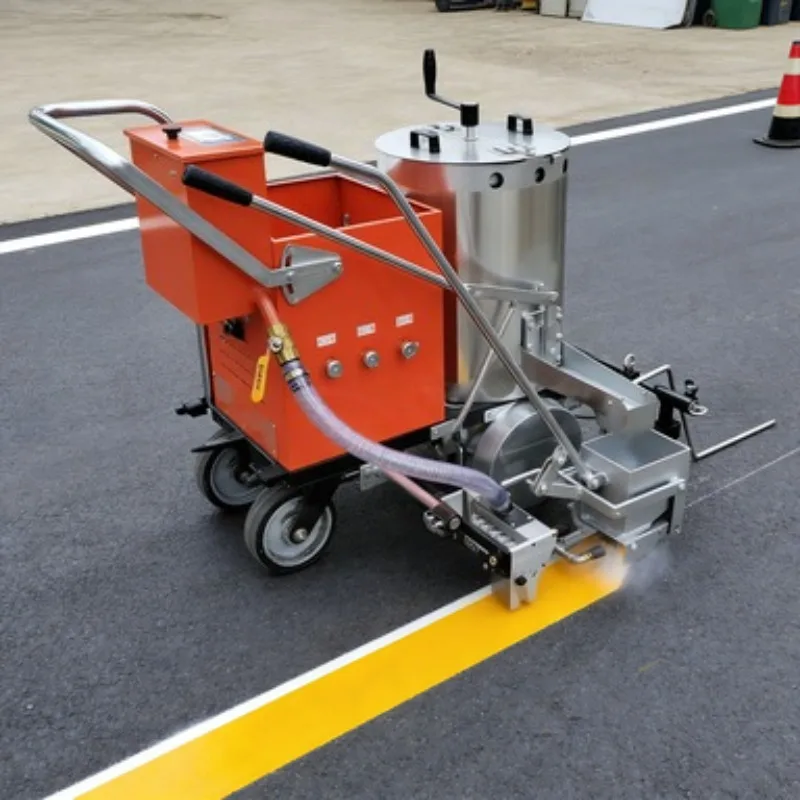

Automatic Road Marking Machine with Glass Bead Dispenser for Reflective Line