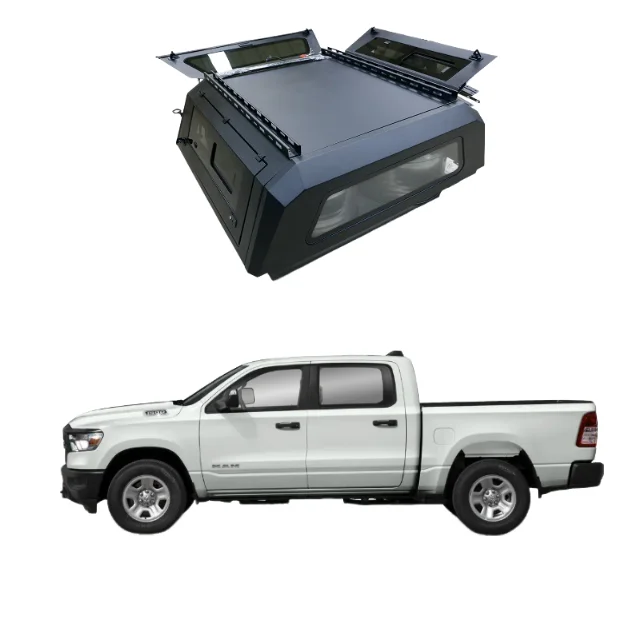 مظلة صلبة مخصصة مقاومة للماء لـ Ram 1500 Crew Cab 5.7ft 2019 Topper شاحنة تخييم مضادة للصدأ