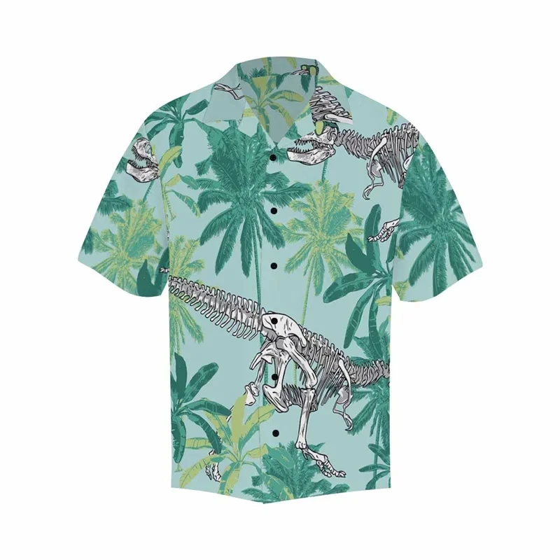 Tropics Leaves Avocados Graphic 3D Print Shirt Man/Women Casual Fashion Short Sleeves Shirts Lapel Tops Oversized Unisex Clothes