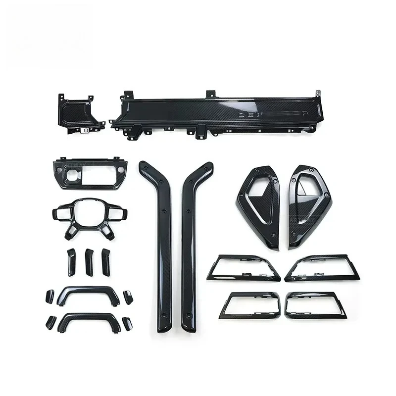 【CHIMU HOME】 Real Dry Carbon Fiber Interior Kit for Defender 90 110 130 Series Aesthetic Styling Modification Set