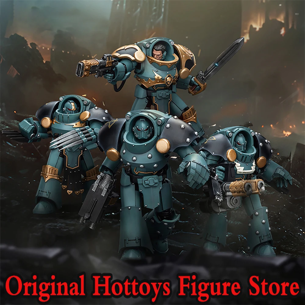 JOYTOY 1/18 Scale Male Soldiers Sons Of Horus Tartaros Terminator Squad Full Set 3.75-inches Action Figure Doll Collection