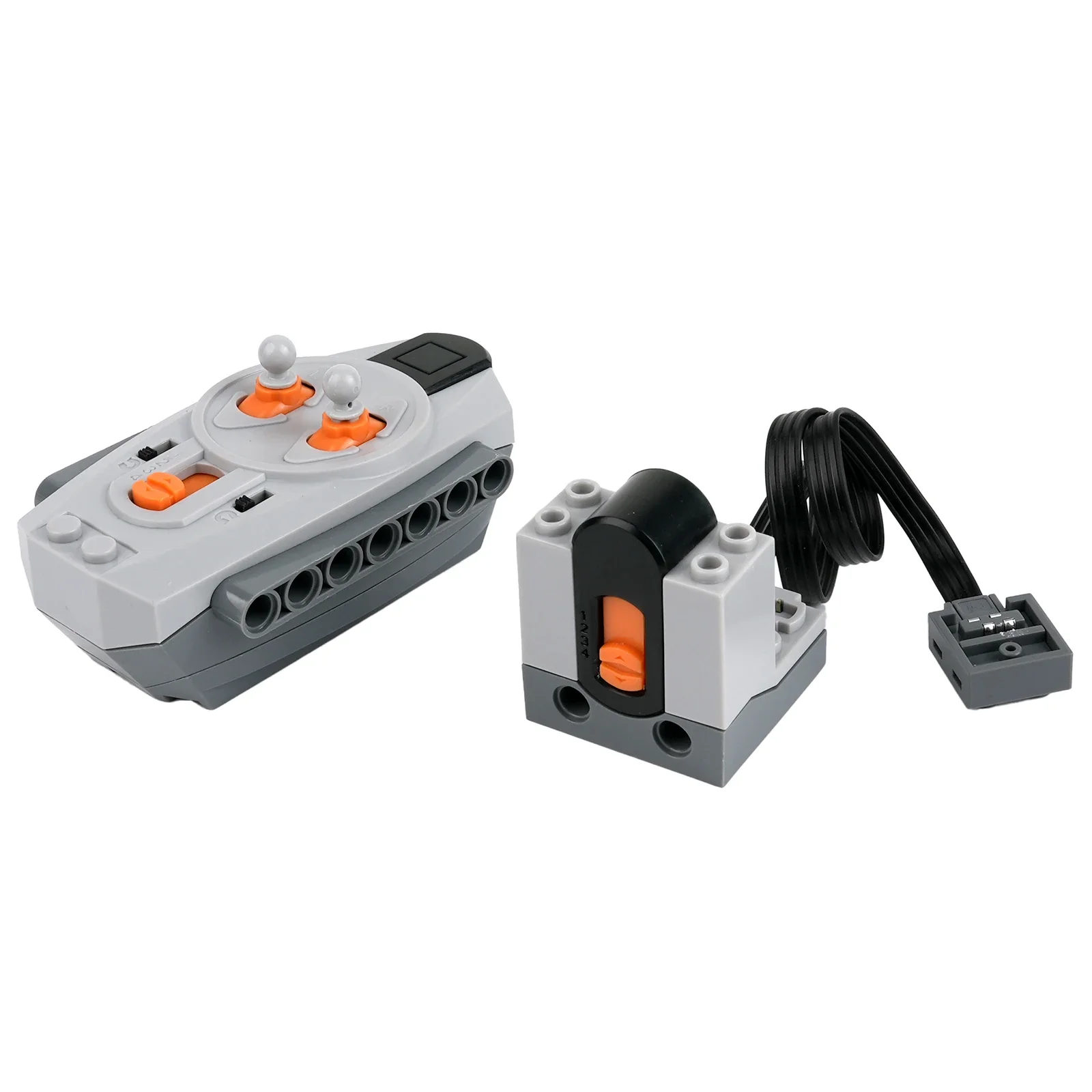 Paquete MOC de bloques de construcción de Motor de tren, 88002 funciones de potencia, caja de batería de Control remoto por infrarrojos, ladrillos DIY para 91994 74784 2871