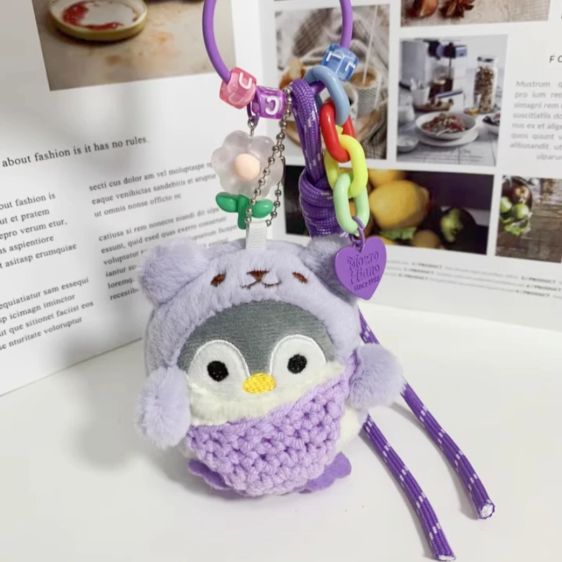 

В наличии маленький плюшевый рюкзак с пингвином, украшения для сумок, игрушки, подарите друзьям, милый стиль меньшинства, модные креативные праздничные подарки