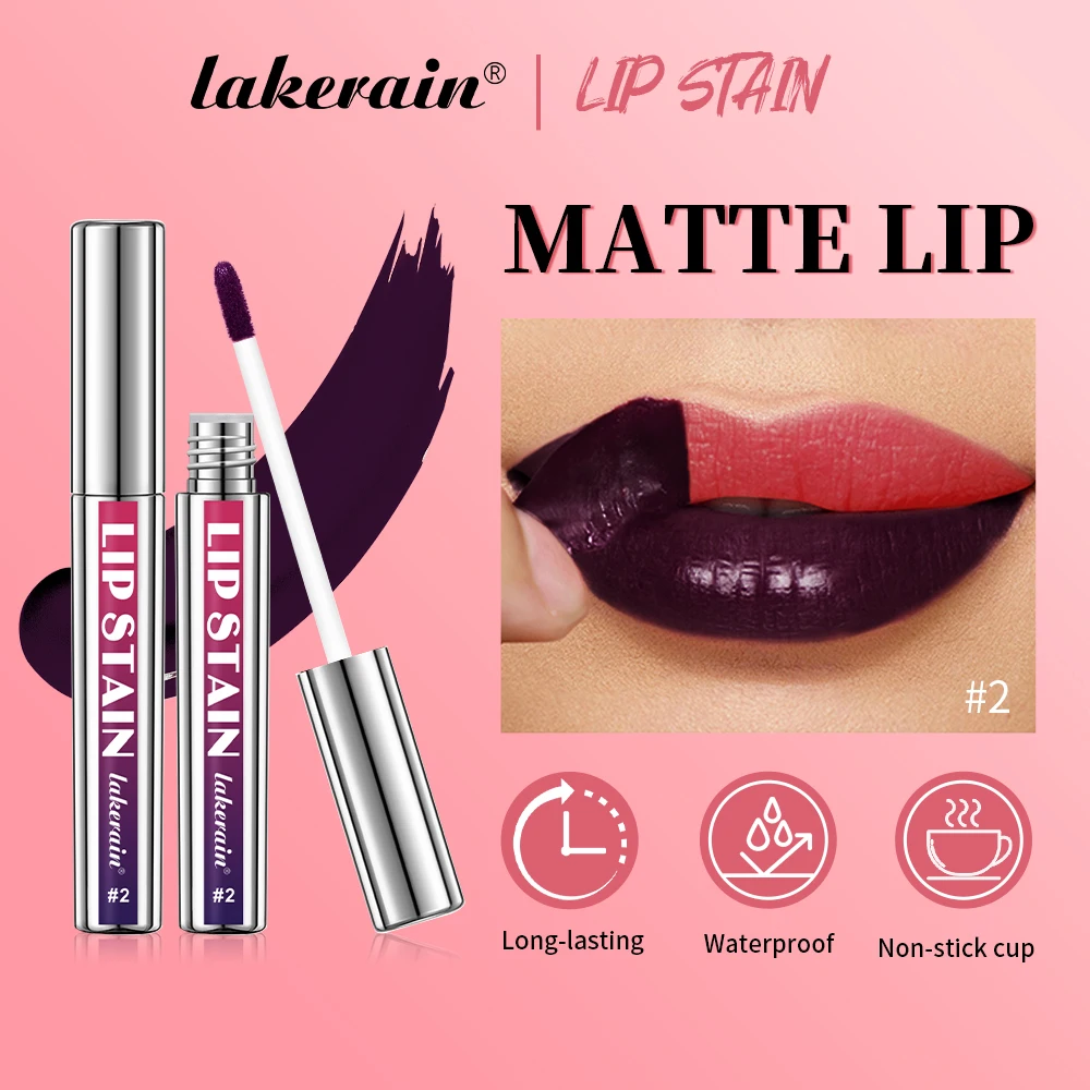 Lip Gloss Peel and Stick Set Long-lasting Waterproof Transfer Proof Non-stick Cup Natural Peel Off Lip Stain Women's Cosmetics