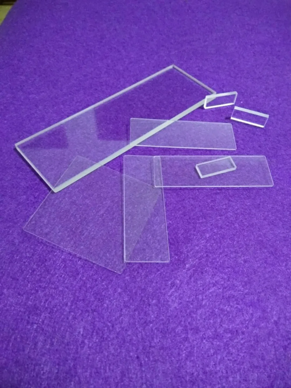 

Clear quartz glass slide 75*25*2mm silica quartz plate