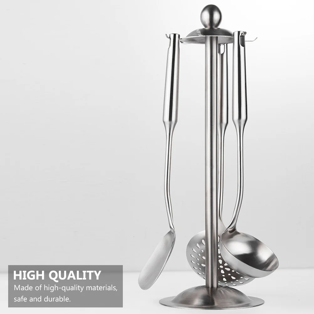 

1Pcs Kitchen Storage Rack Multifunctional Stainless Steel Shovel Spoon Spatula Holder Organizer Cooking Utensils